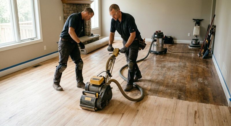Hickory Floor Refinishing in Alpharetta, GA