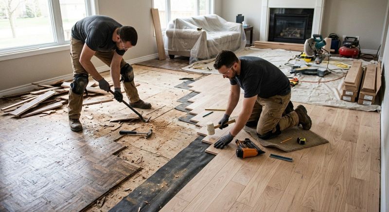 Plank Floor Installation in Manassas, VA