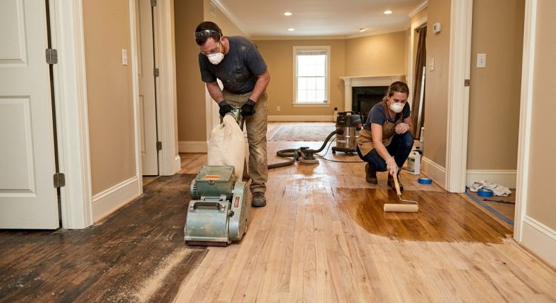 Tiger Wood Floor Refinishing in Olathe, KS